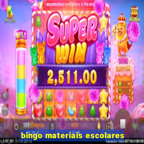 bingo materiais escolares